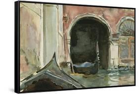 Venetian Canal-John Singer Sargent-Framed Stretched Canvas