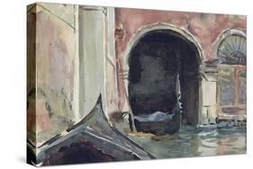 Venetian Canal-John Singer Sargent-Stretched Canvas