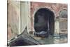 Venetian Canal-John Singer Sargent-Stretched Canvas