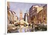 Venetian canal.-John Singer Sargent-Framed Premium Giclee Print
