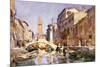 Venetian canal.-John Singer Sargent-Mounted Poster