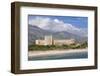 Venetian Castle in Front of Lefka Ori Mountains (White Mountains), Frangokastello, Chania-Markus Lange-Framed Photographic Print