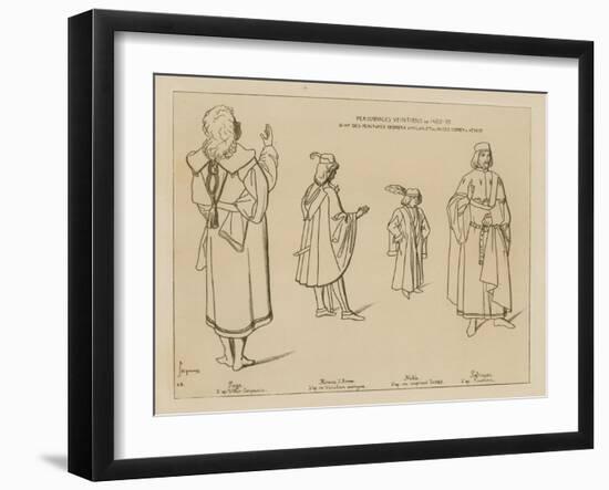 Venetian Characters from 1480-95-Raphael Jacquemin-Framed Giclee Print