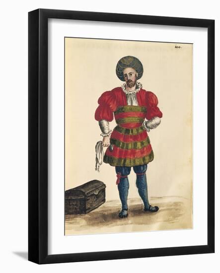 Venetian Clothing: Venetian Traveler-Jan van Grevenbroeck-Framed Giclee Print