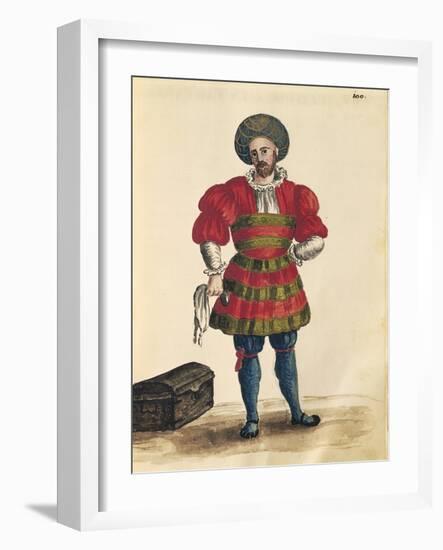 Venetian Clothing: Venetian Traveler-Jan van Grevenbroeck-Framed Giclee Print