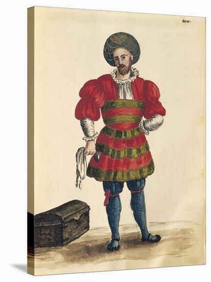 Venetian Clothing: Venetian Traveler-Jan van Grevenbroeck-Stretched Canvas