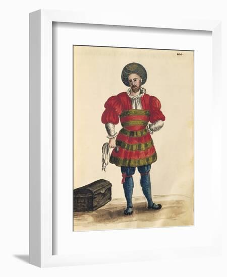 Venetian Clothing: Venetian Traveler-Jan van Grevenbroeck-Framed Giclee Print