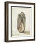 Venetian Courtesan, 1660-70 (W/C on Paper)-Gerard Terborch-Framed Giclee Print