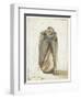 Venetian Courtesan, 1660-70 (W/C on Paper)-Gerard Terborch-Framed Giclee Print