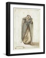 Venetian Courtesan, 1660-70 (W/C on Paper)-Gerard Terborch-Framed Giclee Print