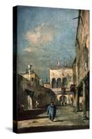 Venetian Courtyard, 1770s-Francesco Guardi-Stretched Canvas