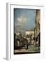 Venetian Courtyard, 1770s-Francesco Guardi-Framed Premium Giclee Print