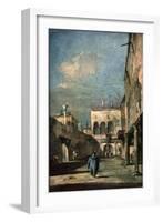Venetian Courtyard, 1770s-Francesco Guardi-Framed Giclee Print