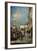 Venetian Courtyard, 1770s-Francesco Guardi-Framed Giclee Print