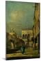 Venetian Courtyard-Francesco Guardi-Mounted Giclee Print