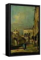 Venetian Courtyard-Francesco Guardi-Framed Stretched Canvas