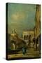 Venetian Courtyard-Francesco Guardi-Stretched Canvas