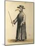 Venetian Doctor During the Time of the Plague-Jan van Grevenbroeck-Mounted Giclee Print