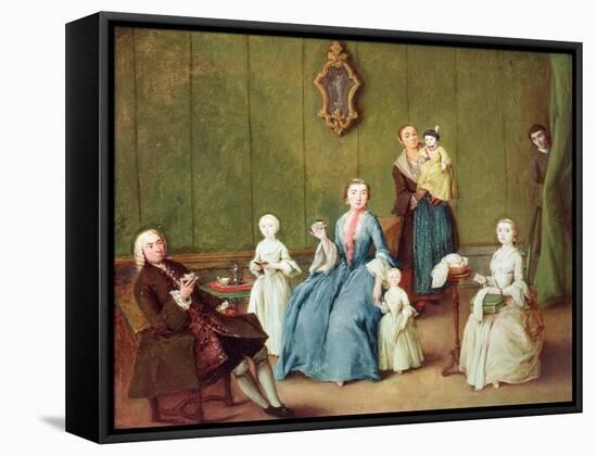 Venetian Family-Pietro Longhi-Framed Stretched Canvas