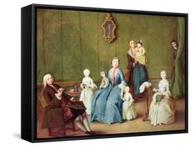 Venetian Family-Pietro Longhi-Framed Stretched Canvas