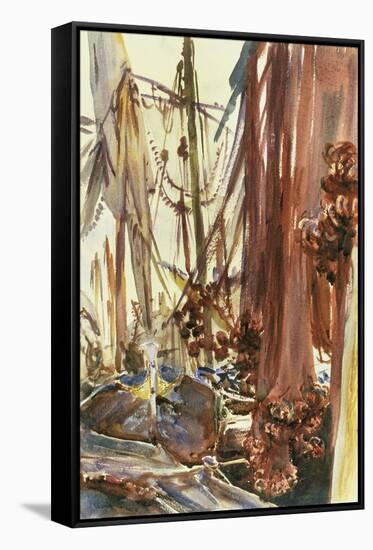 Venetian Fishing Boats-John Singer Sargent-Framed Stretched Canvas