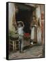 Venetian Fruit Shop-Theodore Robinson-Framed Stretched Canvas