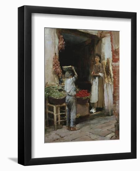 Venetian Fruit Shop-Theodore Robinson-Framed Giclee Print