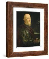 Venetian General, 1570-75-Jacopo Robusti Tintoretto-Framed Giclee Print