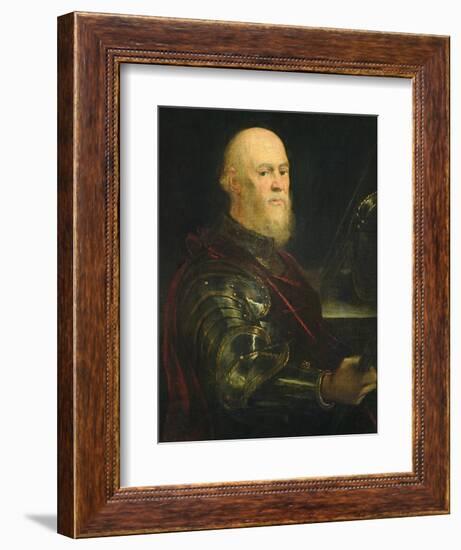 Venetian General, 1570-75-Jacopo Robusti Tintoretto-Framed Giclee Print