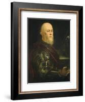 Venetian General, 1570-75-Jacopo Robusti Tintoretto-Framed Giclee Print