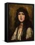 Venetian Girl, 1880 (Oil on Canvas)-Frank Duveneck-Framed Stretched Canvas