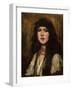 Venetian Girl, 1880 (Oil on Canvas)-Frank Duveneck-Framed Giclee Print