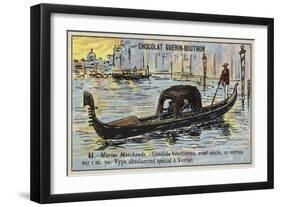 Venetian Gondola, 18th Century-null-Framed Giclee Print