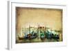 Venetian Gondolas - Artwork in Painting Style-Maugli-l-Framed Art Print