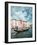 Venetian Gondolier Punts Gondola in Venice, Italy-World Image-Framed Photographic Print