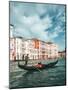 Venetian Gondolier Punts Gondola in Venice, Italy-World Image-Mounted Photographic Print