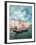 Venetian Gondolier Punts Gondola in Venice, Italy-World Image-Framed Photographic Print