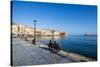 Venetian Harbour of Chania, Crete, Greek Islands, Greece, Europe-Michael Runkel-Stretched Canvas