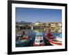Venetian Harbour, Rethymno, Crete, Greece-Walter Bibikow-Framed Photographic Print