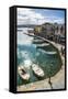 Venetian Harbour, Rethymno, Crete, Greek Islands, Greece, Europe-Michael Runkel-Framed Stretched Canvas