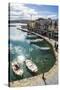 Venetian Harbour, Rethymno, Crete, Greek Islands, Greece, Europe-Michael Runkel-Stretched Canvas