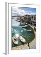 Venetian Harbour, Rethymno, Crete, Greek Islands, Greece, Europe-Michael Runkel-Framed Photographic Print