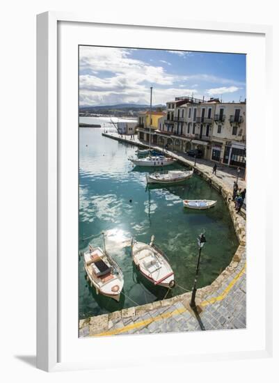 Venetian Harbour, Rethymno, Crete, Greek Islands, Greece, Europe-Michael Runkel-Framed Photographic Print