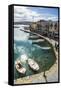 Venetian Harbour, Rethymno, Crete, Greek Islands, Greece, Europe-Michael Runkel-Framed Stretched Canvas