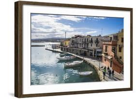 Venetian Harbour, Rethymno, Crete, Greek Islands, Greece, Europe-Michael Runkel-Framed Photographic Print