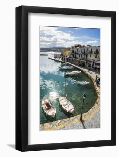 Venetian Harbour, Rethymno, Crete, Greek Islands, Greece, Europe-Michael Runkel-Framed Photographic Print