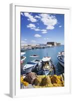 Venetian Harbour, Venetian Fortress, Iraklion (Heraklio) (Iraklio)-Markus Lange-Framed Photographic Print