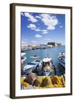 Venetian Harbour, Venetian Fortress, Iraklion (Heraklio) (Iraklio)-Markus Lange-Framed Photographic Print