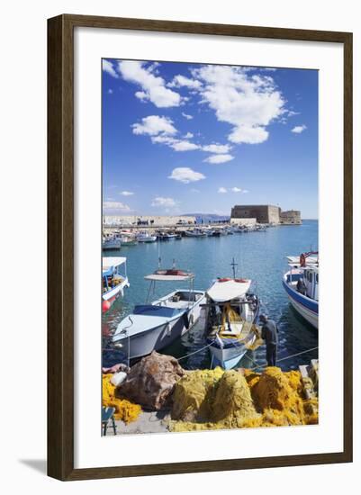 Venetian Harbour, Venetian Fortress, Iraklion (Heraklio) (Iraklio)-Markus Lange-Framed Photographic Print