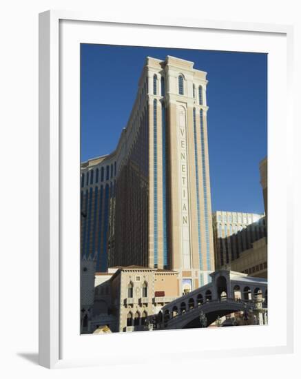 Venetian Hotel on the Strip, Las Vegas, Nevada, USA-Robert Harding-Framed Photographic Print